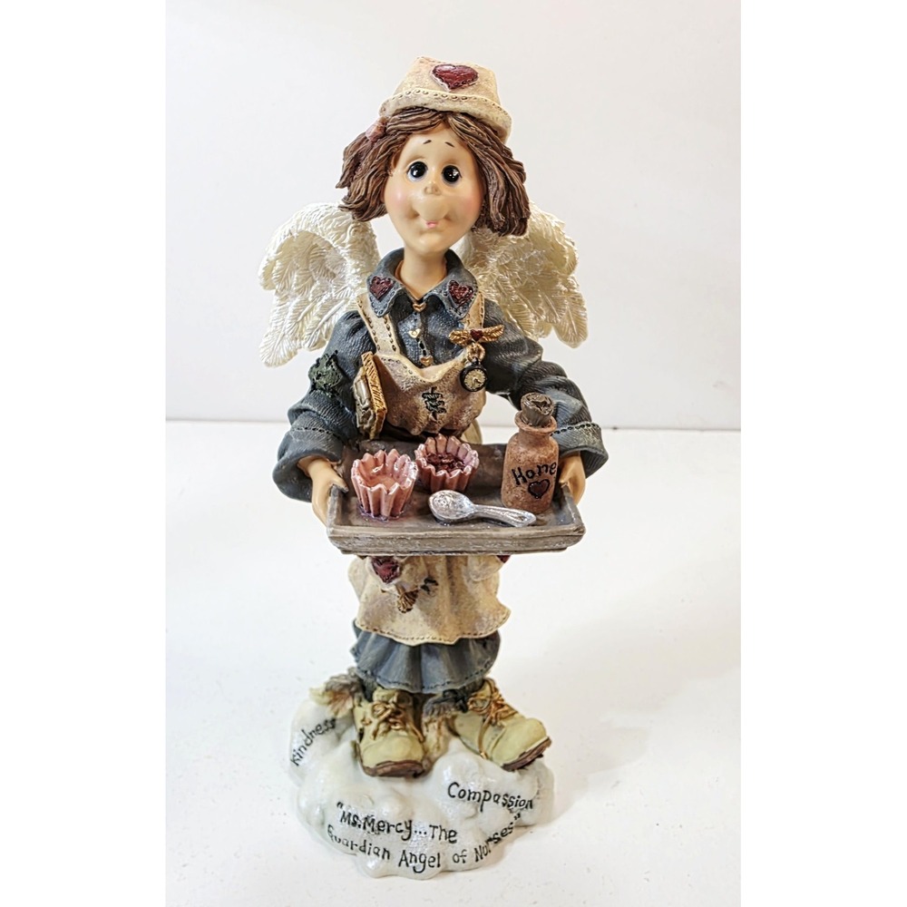 Vtg 1997 Boyds Bear Folkstone Collection Mercy Angel of Nurses Figurine 28240